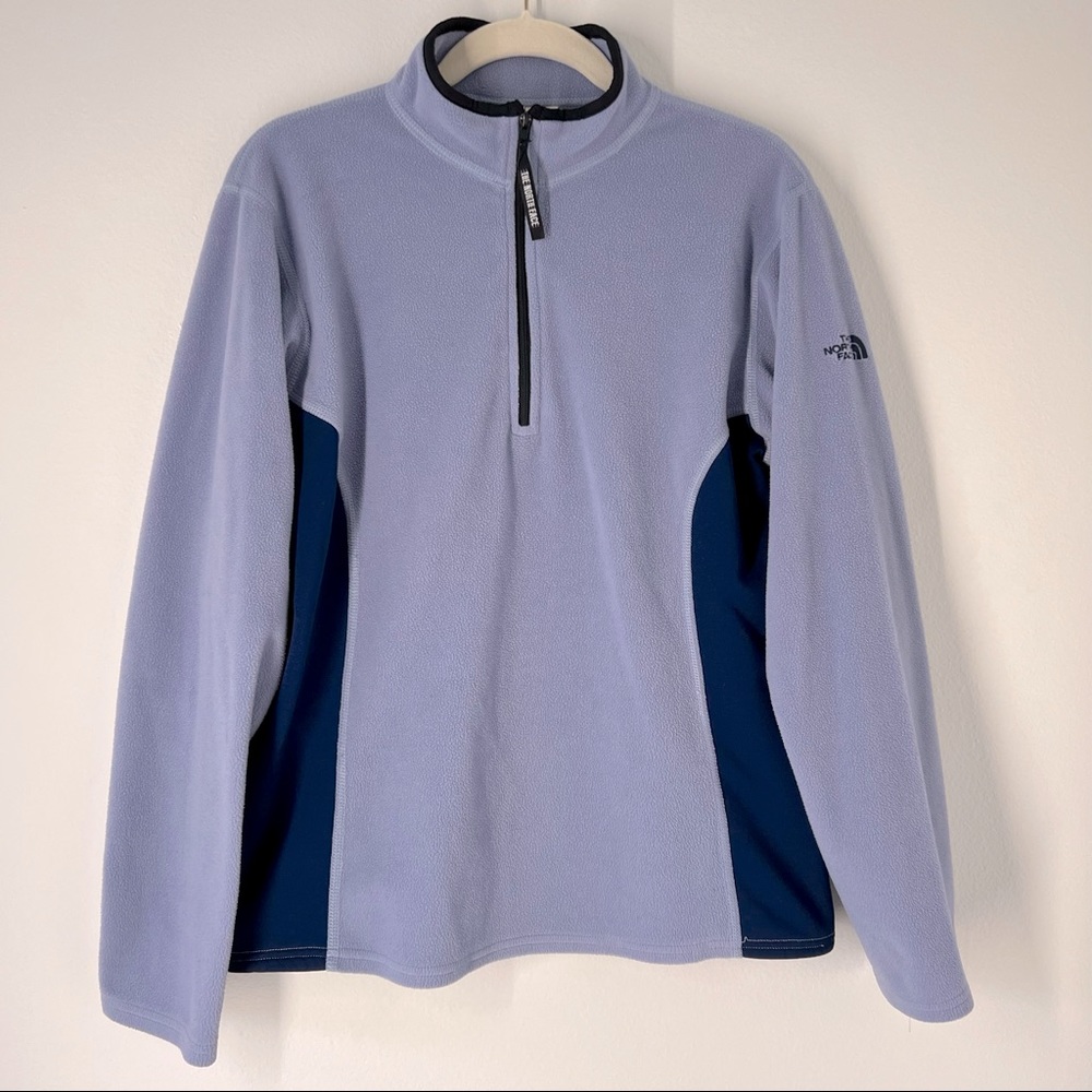 The North Face Blue 1/4 Zip Fleece Pullover